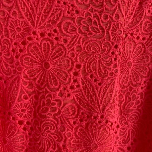 NEW! Lilly Pulitzer Island Coral Lace Dress Size 0 - Picture 2 of 11
